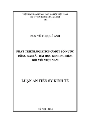 Logistics Đông Nam Á: Bài học cho Việt Nam (Luận án TS)