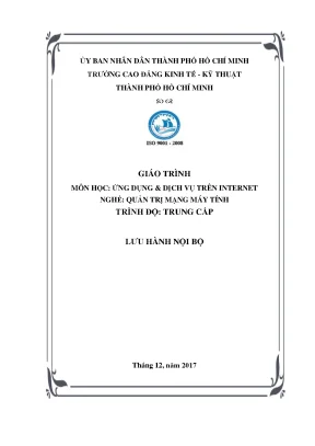 Giáo trình ứng dụng & dịch vụ trên Internet cho quản trị mạng