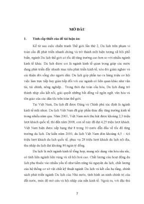 Luận án: Phát triển Nguồn Nhân lực Du lịch Duyên hải Nam Trung Bộ & Tây Nguyên