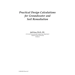 Design Calculations for Groundwater & Soil Remediation