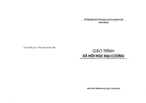 Giáo trình Xã hội học Đại cương (2016)