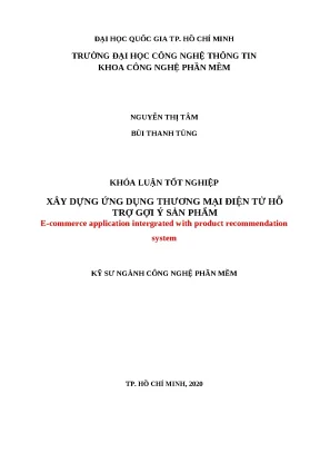 Khóa luận: Xây dựng ứng dụng thương mại điện tử hỗ trợ gợi ý sản phẩm