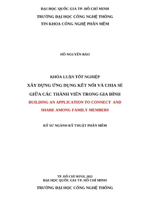 Xây dựng ứng dụng kết nối gia đình cho khóa luận tốt nghiệp