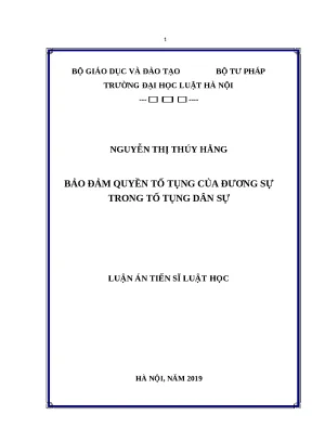 Bảo đảm quyền tố tụng của đương sự trong tố tụng dân sự
