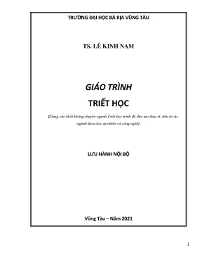 Giáo trình Triết học cho thạc sĩ, tiến sĩ Khoa học tự nhiên & Công nghệ
