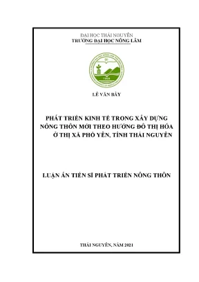 Phát triển kinh tế nông thôn mới theo hướng đô thị hóa tại Phổ Yên