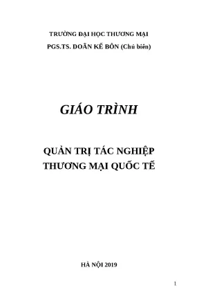 Giáo trình Quản trị tác nghiệp TMQT - Đại học Thương mại