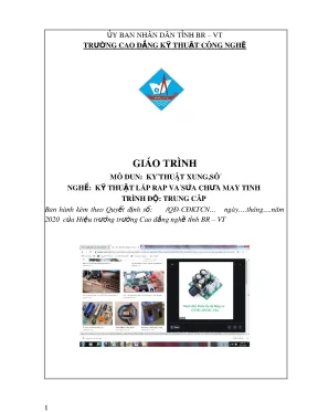 Giáo trình Kỹ thuật Xung Số - Lắp Ráp Máy Tính