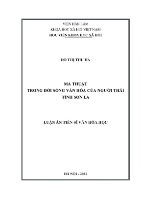 Nghiên cứu ma thuật trong đời sống văn hóa người Thái tỉnh Sơn La