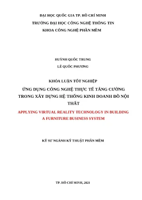 Ứng dụng thực tế tăng cường trong kinh doanh nội thất hiệu quả