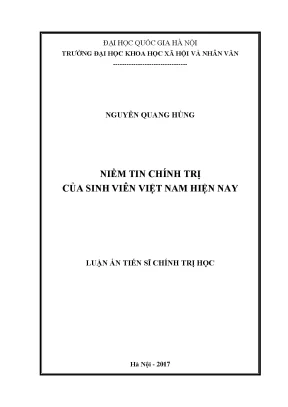 Niềm tin chính trị của sinh viên Việt Nam hiện nay