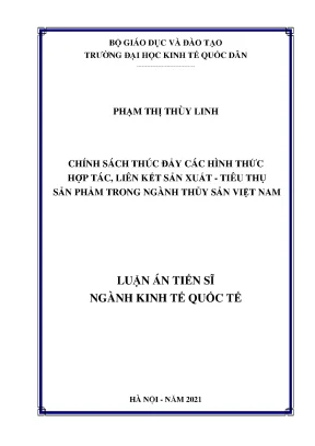 Chính sách hợp tác liên kết sản xuất tiêu thụ thủy sản Việt Nam