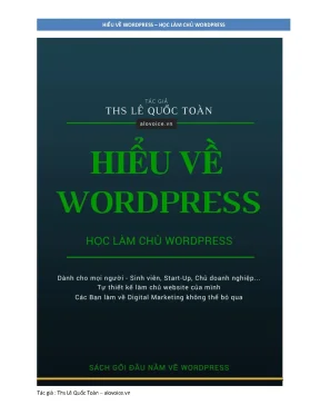 Giáo trình WordPress - Học làm chủ WordPress từ A-Z