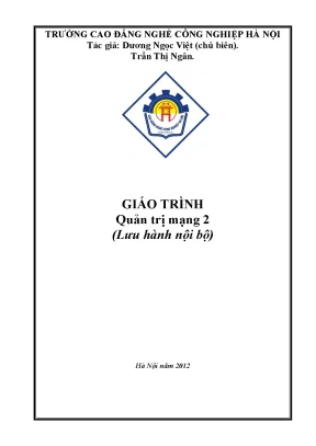 Giáo trình Quản trị mạng 2 - Giám sát & Bảo mật mạng