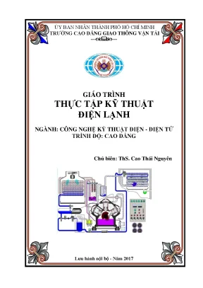 Giáo trình thực tập kỹ thuật điện lạnh ngành điện - điện tử