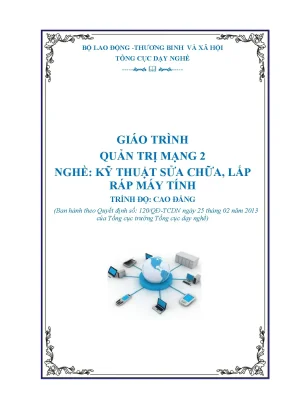Giáo trình Quản trị mạng 2 Cao đẳng Kỹ thuật Lắp ráp Máy tính