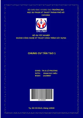 Đồ án tốt nghiệp thiết kế kết cấu chung cư Tân Tạo 1