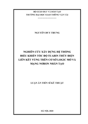 Điều khiển tuabin thủy điện liên kết vùng bằng logic mờ và nơron