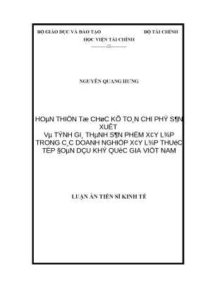 Kế toán chi phí & giá thành xây lắp: Tập đoàn Dầu khí