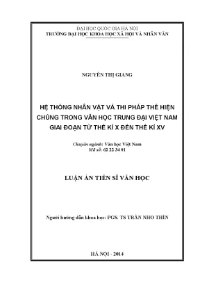 Hệ thống nhân vật và thi pháp trong văn học trung đại Việt Nam