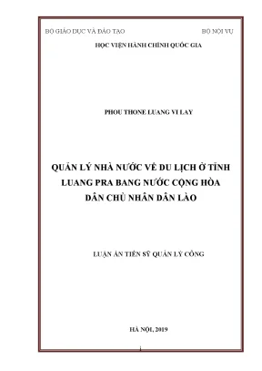 Quản lý nhà nước về du lịch tỉnh Luang Prabang Lào