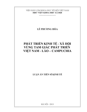 Phát triển kinh tế-xã hội vùng tam giác Việt-Lào-Cam