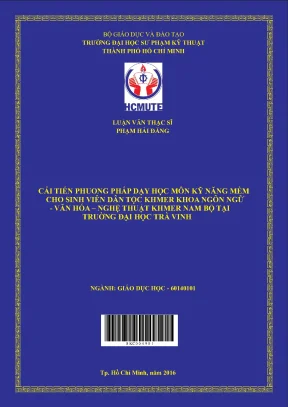 Cải tiến phương pháp dạy học kỹ năng mềm cho sinh viên Khmer