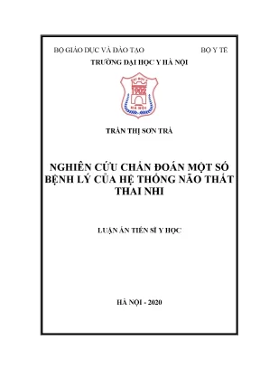 Chẩn đoán trước sinh bệnh lý não thất thai nhi bằng siêu âm