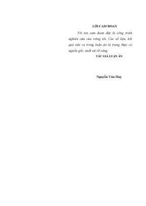 Luận án tiến sĩ hiệu quả kinh tế xã hội của doanh nghiệp dệt may ở tỉnh nam định socio economic efficiency of garment enterprises in nam dinh province