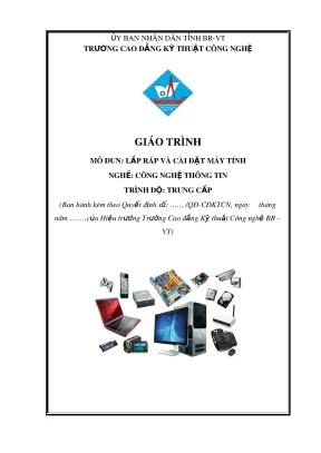 Giáo trình Lắp ráp và Cài đặt Máy tính - CNTT Trung cấp