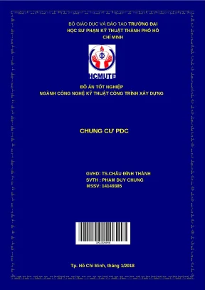 Đồ án tốt nghiệp xây dựng chung cư PDC - ĐHSPKT