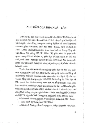 Giáo trình Tư tưởng Hồ Chí Minh dành cho sinh viên đại học