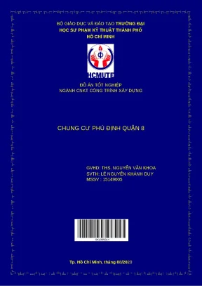 Đồ án tốt nghiệp Kết cấu Chung cư Phú Định Quận 8