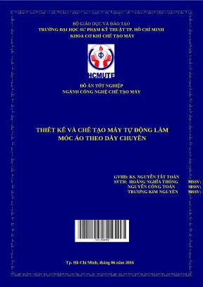 Thiết kế máy tự động làm móc áo theo dây chuyền