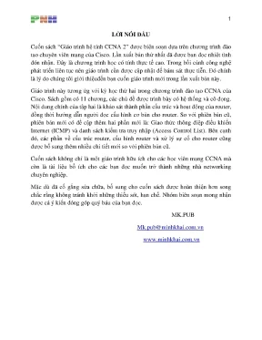 Giáo trình CCNA 2: Cấu hình Router và Mạng WAN
