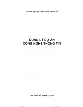Quản lý dự án công nghệ thông tin tại UIT