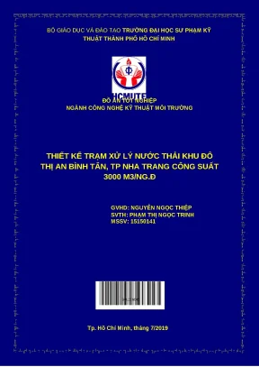 Thiết kế Trạm Xử Lý Nước Thải An Bình Tân, Nha Trang (3000 m³/ng.đ)