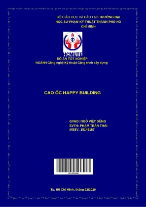 Đồ án tốt nghiệp cao ốc Happy Building - Đại học Sư phạm Kỹ thuật TP.HCM