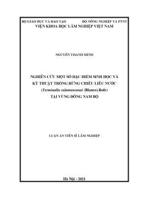 Nghiên cứu đặc điểm sinh học và kỹ thuật trồng rừng Chiêu liêu nước