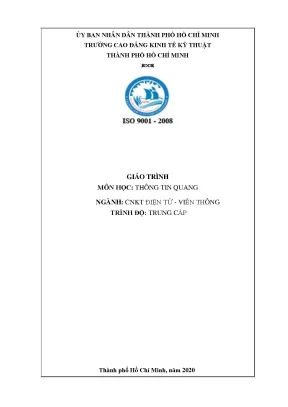Giáo trình Thông tin Quang CNKT Điện tử Viễn thông