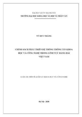 Chính sách phát triển HTTT KH&CN trong hàng hải Việt Nam