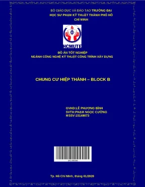 Đồ án tốt nghiệp thiết kế Chung cư Hiệp Thành – Block B