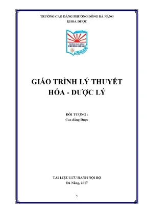 Giáo trình Lý thuyết Hóa - Dược lý Cao đẳng Phương Đông