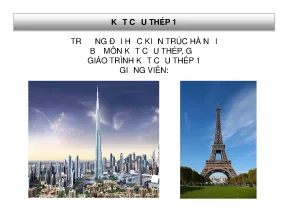 Giáo trình Kết cấu thép 1 - Đại học Kiến trúc Hà Nội