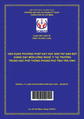 Vận dụng phương pháp dạy học bàn tay nặn bột trong giảng dạy Công nghệ 11