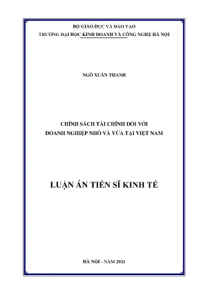 Chính sách tài chính cho doanh nghiệp nhỏ và vừa tại Việt Nam