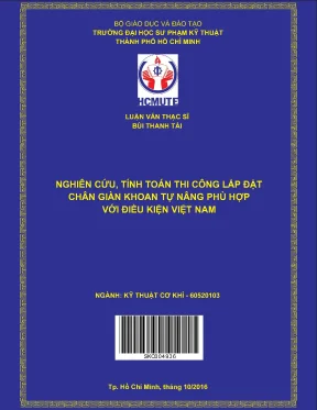 Tính toán thi công chân giàn khoan tự nâng Việt Nam