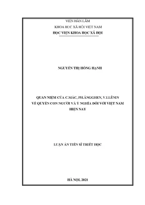 Quan niệm của Lênin về quyền con người và ý nghĩa