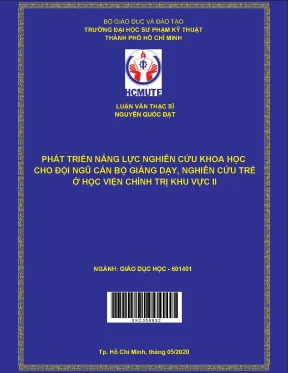 Phát triển năng lực NCKH cho cán bộ giảng dạy trẻ