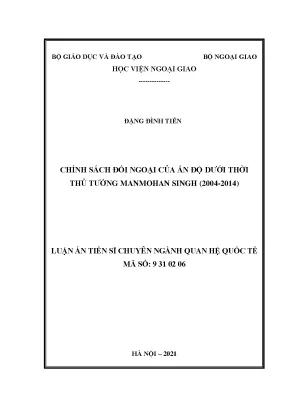 Chính sách đối ngoại của Ấn Độ dưới thời Manmohan Singh
